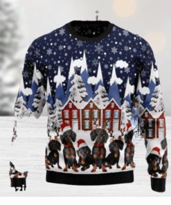 Dachshund Family Ugly Christmas Sweaters Style Gift For Men And Women