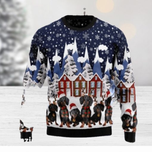 Dachshund Family Ugly Christmas Sweaters Style Gift For Men And Women