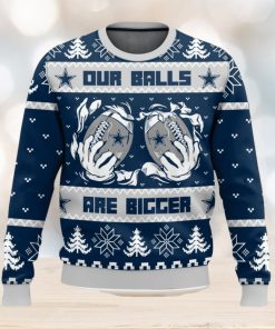 Dallas Cowboys Ball Ugly Sweater 3D Printed Men And Women Christmas Gift