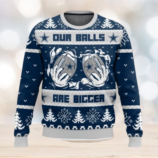 Dallas Cowboys Ball Ugly Sweater 3D Printed Men And Women Christmas Gift