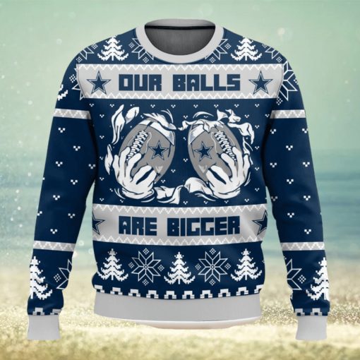 Dallas Cowboys Ball Ugly Sweater 3D Printed Men And Women Christmas Gift