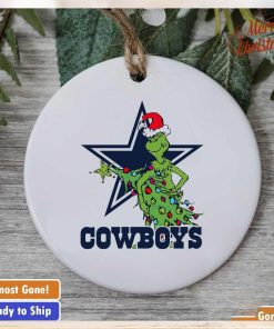 Dallas Cowboys Grinch Christmas tree ornament