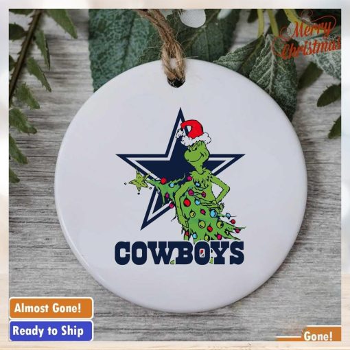Dallas Cowboys Grinch Christmas tree ornament