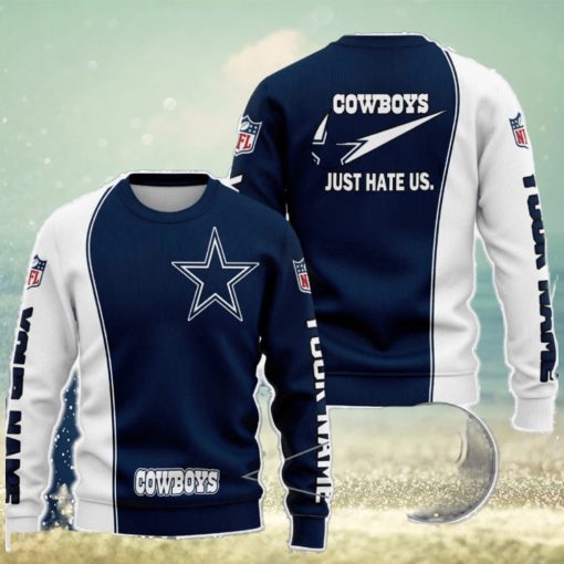 Dallas Cowboys NFL Just Hate Us Personalized For Fans Sweater New