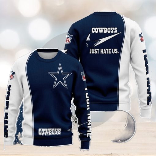 Dallas Cowboys NFL Just Hate Us Personalized For Fans Sweater New