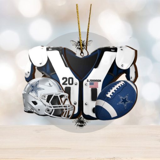 Dallas Cowboys NFL Sport Ornament Custom Your Name And Number