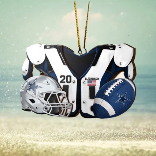 Dallas Cowboys NFL Sport Ornament Custom Your Name And Number