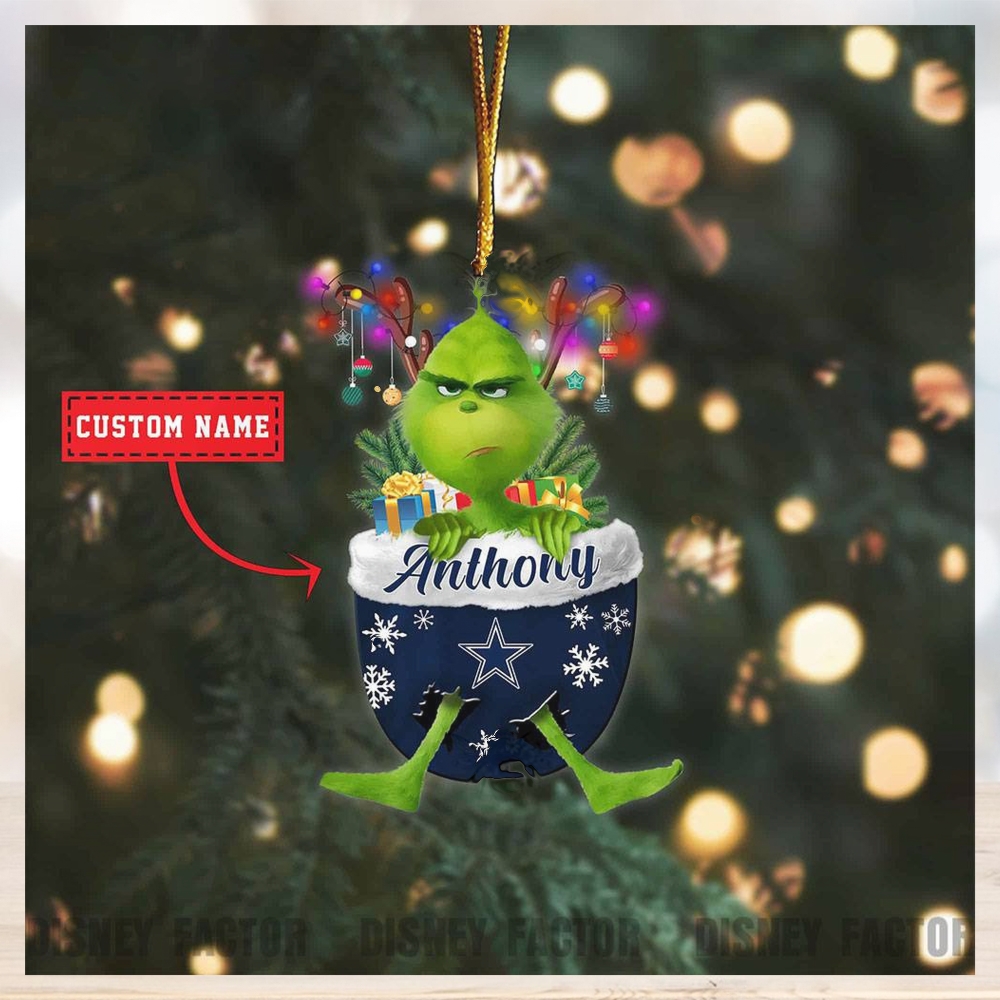 Dallas Cowboys Ornaments, Grinch Christmas Ornament, Nfl Football Christmas Dallas Cowboys Ornaments, Grinch Christmas Ornament, Nfl Football Christmas