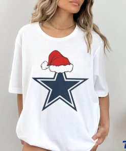 Dallas Cowboys Santa Logo Christmas Holiday 2023 T shirt