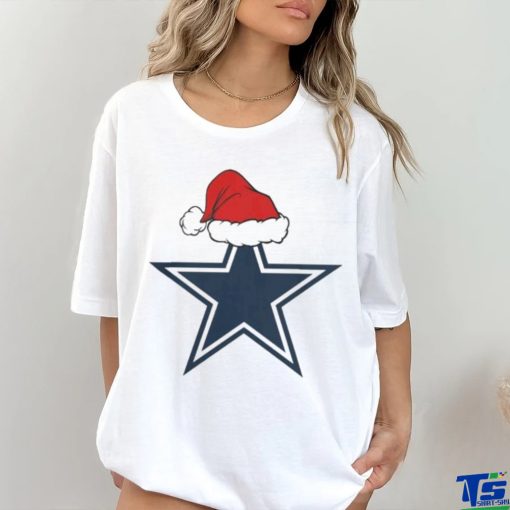 Dallas Cowboys Santa Logo Christmas Holiday 2023 T shirt