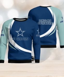 Dallas Cowboys Simple Vintage 3D Sweater Christmas Gift For Fans