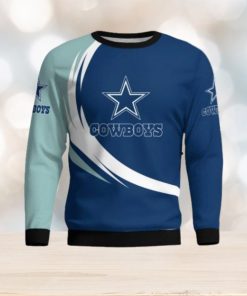 Dallas Cowboys Simple Vintage 3D Sweater Christmas Gift For Fans