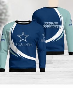 Dallas Cowboys Simple Vintage 3D Sweater Christmas Gift For Fans