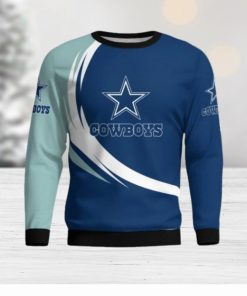 Dallas Cowboys Simple Vintage 3D Sweater Christmas Gift For Fans