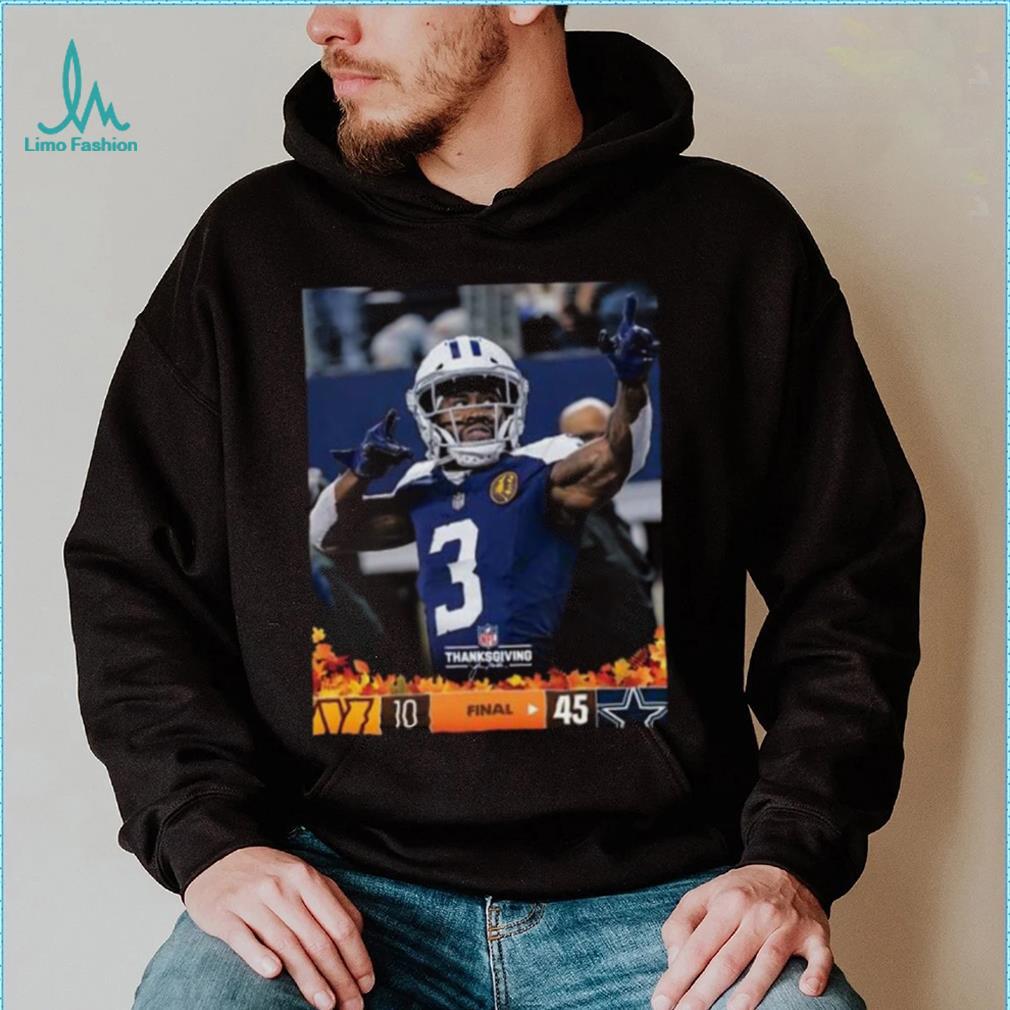 Dallas Cowboys Wins 45 10 Commanders 2023 NFL Thanksgivings Final Score Shirt Dallas Cowboys Wins 45 10 Commanders 2023 NFL Thanksgivings Final Score Shirt