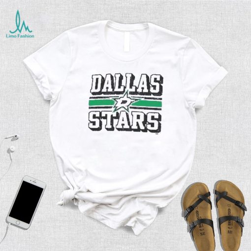 Dallas Stars Champion Heather Tri Blend Dual Stripe T Shirt