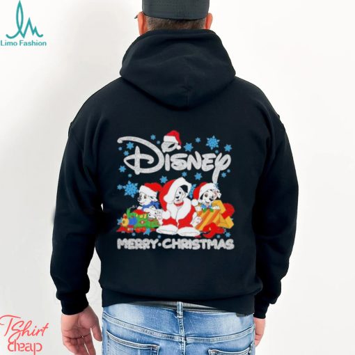 Dalmatians hat santa Disney merry christmas shirt