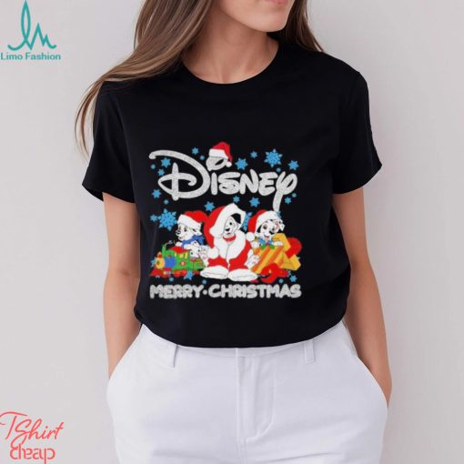 Dalmatians hat santa Disney merry christmas shirt