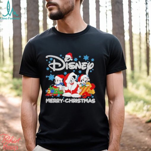 Dalmatians hat santa Disney merry christmas shirt