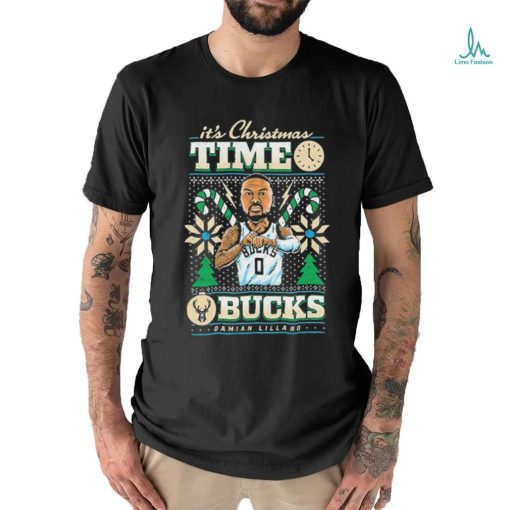 Damian Lillard Milwaukee Bucks It’s Christmas Time Shirt