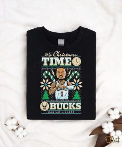 Damian Lillard Milwaukee Bucks It’s Christmas Time Shirt