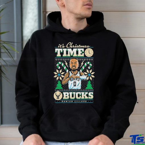 Damian Lillard Milwaukee Bucks It’s Christmas Time Shirt