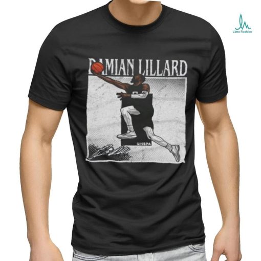 Damian lillard milwaukee number signature shirt