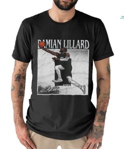 Damian lillard milwaukee number signature shirt