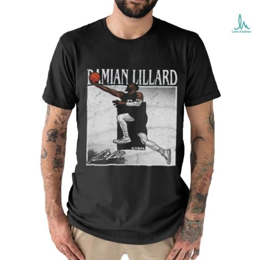 Damian lillard milwaukee number signature shirt