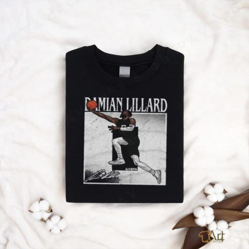 Damian lillard milwaukee number signature shirt