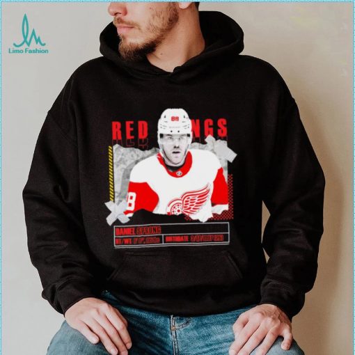 Daniel Sprong number 88 Detroit Red Wings ice hockey player pose paper gift shirt