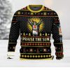 Dinosaur Orange Ugly Christmas Sweater Gift For Men And Women