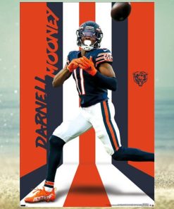 Darnell Mooney Superstar Chicago Bears Official Nfl Football Action Poster