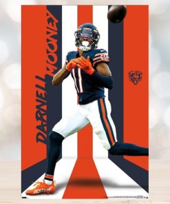 Darnell Mooney Superstar Chicago Bears Official Nfl Football Action Poster