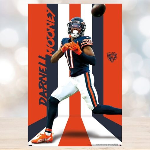 Darnell Mooney Superstar Chicago Bears Official Nfl Football Action Poster