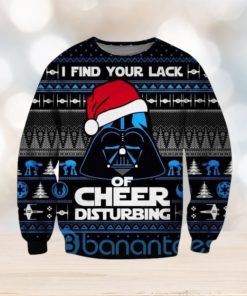 Darth Vader Star Wars I Find Your Lack Of Cheer Disturbing Ugly Christmas 3D Sweatshirt