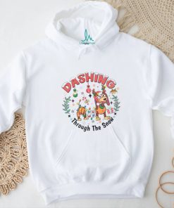 Dashing Through The Snow Slinky Dog Disney shirt