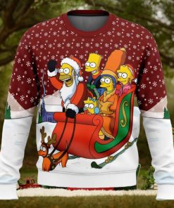 Dashing Through the Snow The Simpsons Ugly Christmas Sweater