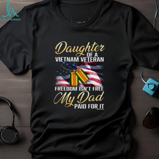 Daughter Of A Vietnam Veteran V Neck T Shirt