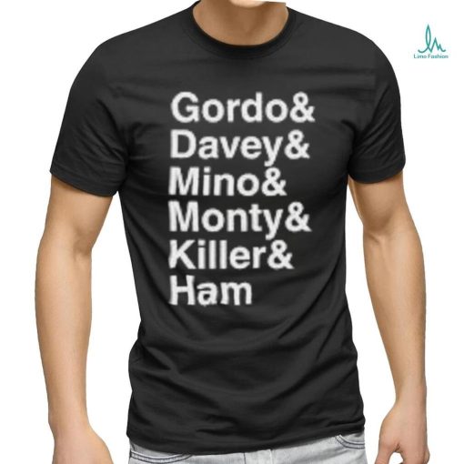 Dave Lane Gordo & Davey & Mino & Monty & Killer & Ham Shirt