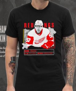 David Perron number 57 Detroit Red Wings ice hockey player pose paper gift shirt