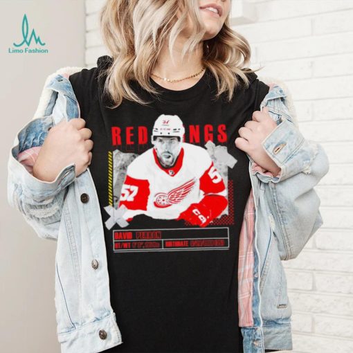 David Perron number 57 Detroit Red Wings ice hockey player pose paper gift shirt