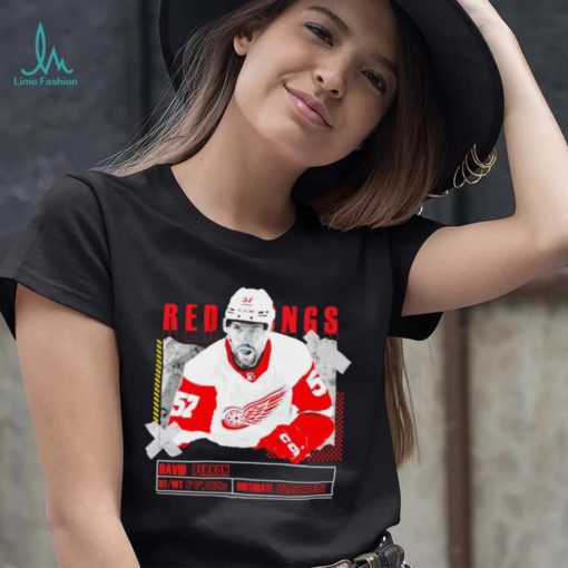 David Perron number 57 Detroit Red Wings ice hockey player pose paper gift shirt