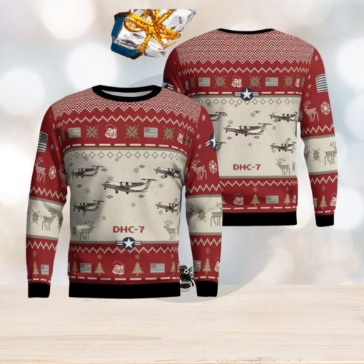 De Havilland Canada DHC 7 DHC7 Aircraft Ugly Christmas Sweater Christmas Gift Veteran 3D Sweater