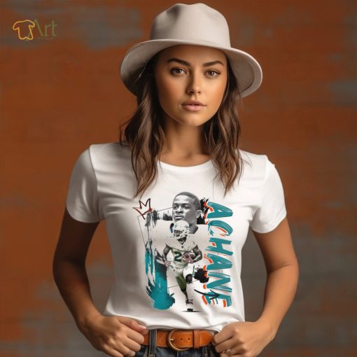 De’Von Achane number 28 Miami Dolphins football player pose poster shirt