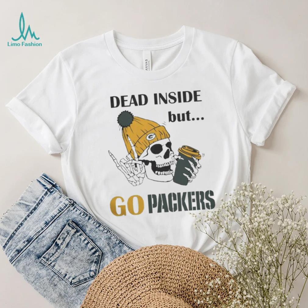 Dead Inside But go Packers Green Bay Packers Skeleton Logo shirt Dead Inside But go Packers Green Bay Packers Skeleton Logo shirt