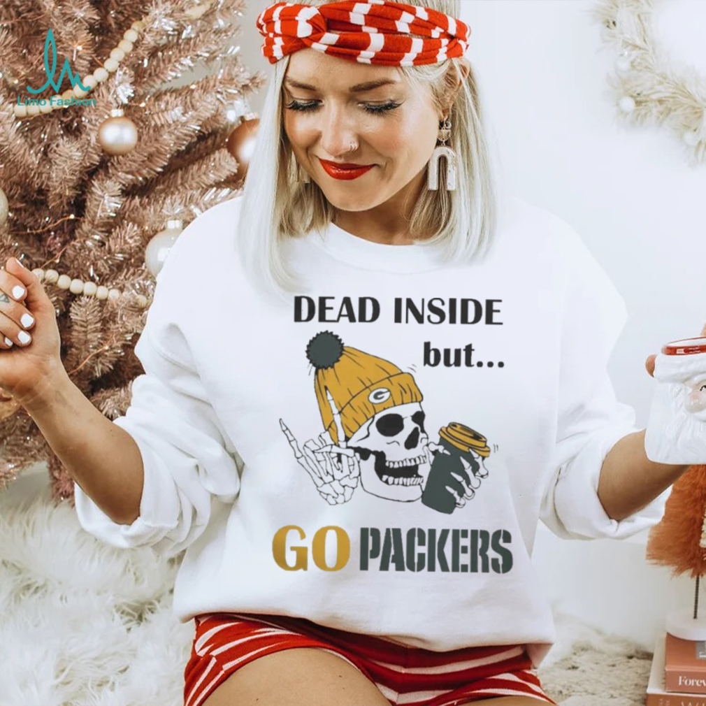 Dead Inside But go Packers Green Bay Packers Skeleton Logo shirt Dead Inside But go Packers Green Bay Packers Skeleton Logo shirt