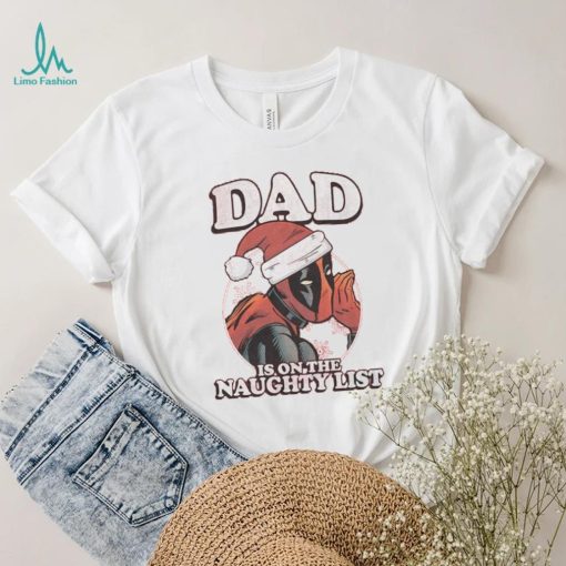 Deadpool Marvel Comics Mad Engine Bad Dad Graphic T Shirt