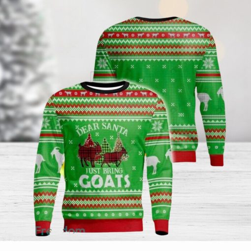 Dear Santa Just Bring Goats Ugly Christmas Sweater