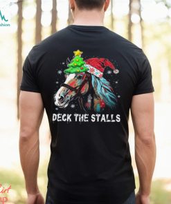 Deck The Stalls Christmas Horse Shirt, hoodie, sweater, long sleeve and tank top Deck The Stalls Christmas Horse Shirt